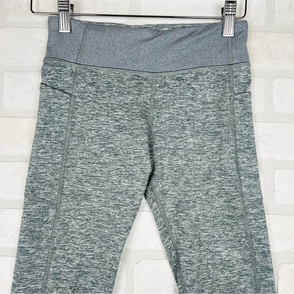 ATHLETA GIRL SNOWBALL SOFTLUXE TIGHT, Light Cobblestone Grey, Size Large 12 - Picture 5 of 11